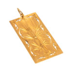 Chinese Character Filigree Pendant in 14 Karat Gold - Image 3
