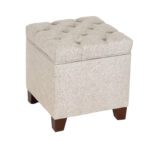 POTTERY BARN Lorraine Tufted Storage Ottoman