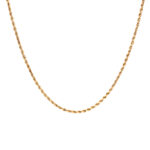 14 Karat Gold Rope Chain Necklace