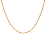 14 Karat Gold Rope Chain Necklace