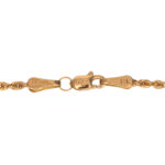 14 Karat Gold Rope Chain Necklace - Image 3