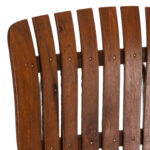 Set of 3 Mid Century Modern Slatted Wood Back Bar Stools Attributed to Arthur Umanoff - Image 2