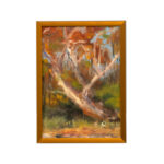 MIRIAM BARANOV “Tree with Animals” Original Oil Landscape on Board