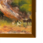 MIRIAM BARANOV “Tree with Animals” Original Oil Landscape on Board - Image 3