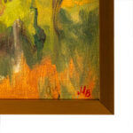 MIRIAM BARANOV “Autumnal Tree with Blue Sky” Original Oil Landscape on Board - Image 3