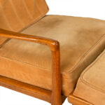 Vintage Danish Modern Lounge Chair and Ottoman - Image 3