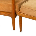 Vintage Danish Modern Lounge Chair and Ottoman - Image 5