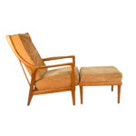 Vintage Danish Modern Lounge Chair and Ottoman - Image 6
