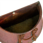 Vintage Hand Forged Copper Wall Mounted Pot - Image 3