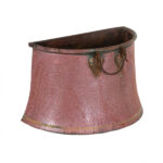 Vintage Hand Forged Copper Wall Mounted Pot - Image 2