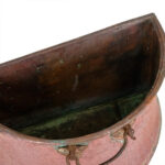 Vintage Hand Forged Copper Wall Mounted Pot - Image 3