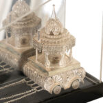 Silver Filigree Ratha Indian Horse Drawn Carriage Sculpture - Image 2