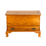 Chippendale Style Tiger Maple Blanket Chest
