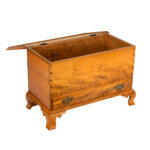 Chippendale Style Tiger Maple Blanket Chest - Image 4