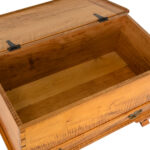 Chippendale Style Tiger Maple Blanket Chest - Image 5