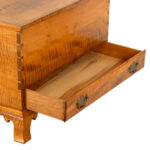 Chippendale Style Tiger Maple Blanket Chest - Image 6