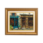 VIKTOR SHVAIKO “Café Tabac” Hand Embellished Giclee on Canvas