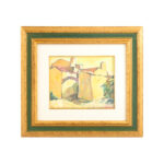 Signed Original Oil Landscape Depicting a Mediterranean Village Scene