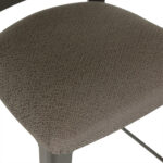 Pair of Grey Metal Slat Back Bar Stools - Image 4