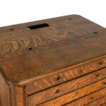 Antique Tiger Oak National Cash Register Base - Image 3