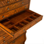 Antique Tiger Oak National Cash Register Base - Image 5