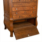 Antique Tiger Oak National Cash Register Base - Image 7
