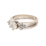1 Carat Total Weight Diamond Wedding Set in 14 Karat Gold - Image 6