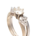 1 Carat Total Weight Diamond Wedding Set in 14 Karat Gold - Image 2