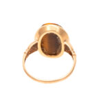 Vintage Tigereye Cameo Ring in 10 Karat Gold - Image 4