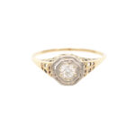 Antique Art Deco Diamond Ring in 18 Karat Gold