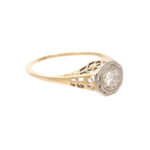 Antique Art Deco Diamond Ring in 18 Karat Gold - Image 4