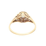 Antique Art Deco Diamond Ring in 18 Karat Gold - Image 5