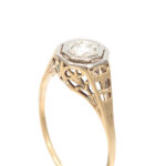 Antique Art Deco Diamond Ring in 18 Karat Gold - Image 2
