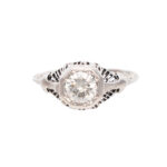 Antique Art Deco Diamond Ring in 14 Karat Gold