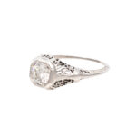 Antique Art Deco Diamond Ring in 14 Karat Gold - Image 5