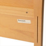 BARONET King Size Blonde Wood Sleigh Bed - Image 4