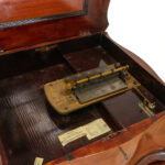 Antique REGINA Double Comb Disc Music Box in Serpentine Mahogany Cabinet - Image 4