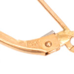 Pair of 2.3 Carat Total Weight Opal Dangle Earrings with Diamond Accents in 14 Karat Gold - Image 4