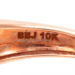 Morganite and Diamond Ring in 10 Karat Rose Gold - Image 7