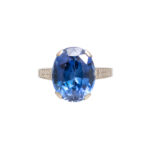 Vintage Sapphire Doublet Ring in 14 Karat Gold