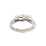 Triple Diamond Ring in 14 Karat White Gold - Image 5