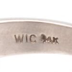 Triple Diamond Ring in 14 Karat White Gold - Image 7