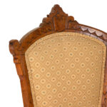 Victorian Parlor Chair in Beige Upholstery - Image 3