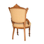 Victorian Parlor Chair in Beige Upholstery - Image 7