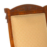 Victorian Rocker in Beige Upholstery - Image 2