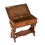 Victorian Lidded Sewing Table - Image 2