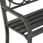 OHIO STATE Themed Cast Aluminum Outdoor Bench - Image 4