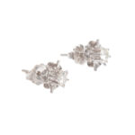 Pair of Diamond Stud Earrings in 14 Karat White Gold - Image 2