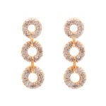 Pair of Diamond Drop Earrings in 14 Karat Gold