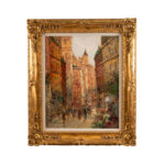 Signed Original Oil Impressionist Parisian Street Scene